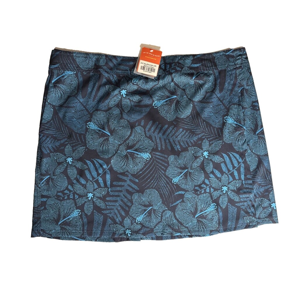 NWT RipSkirt Hawaii Wrap Skirt Maui Moonlight Floral Beach XXL Cover Up W-41-44"